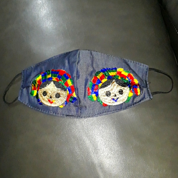 Hand Crafted Accessories - Mexican Embroidered Face Mask